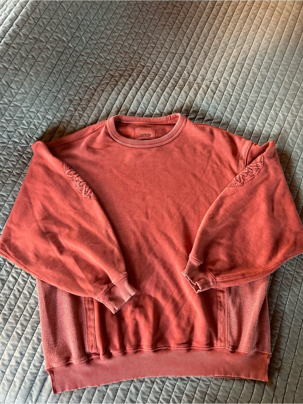 Aerie Coral Crewneck Sweatshirt